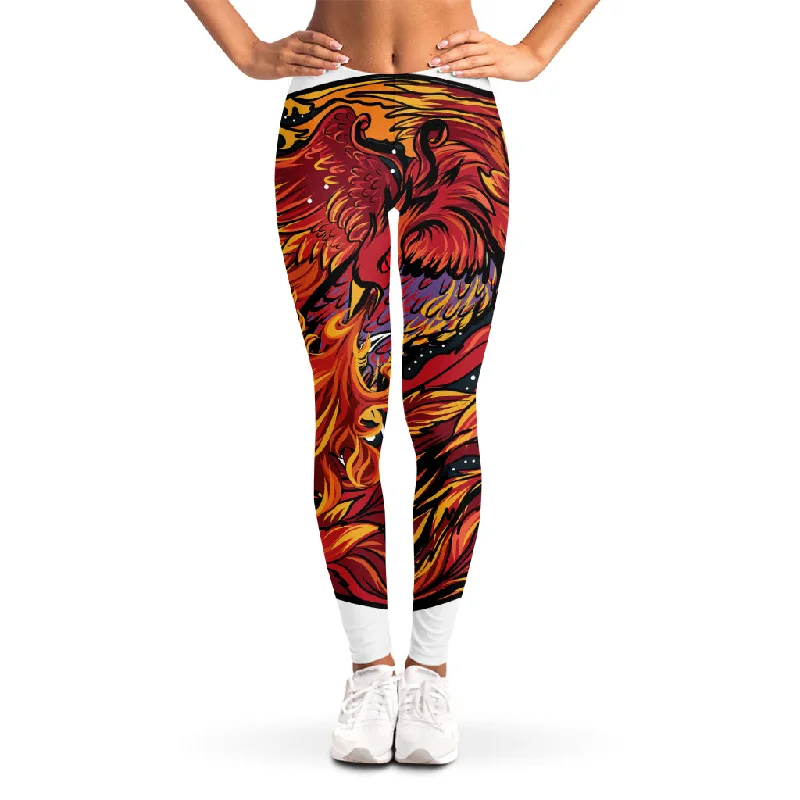 Act Fast Japanese Phoenix Print Women's Leggings