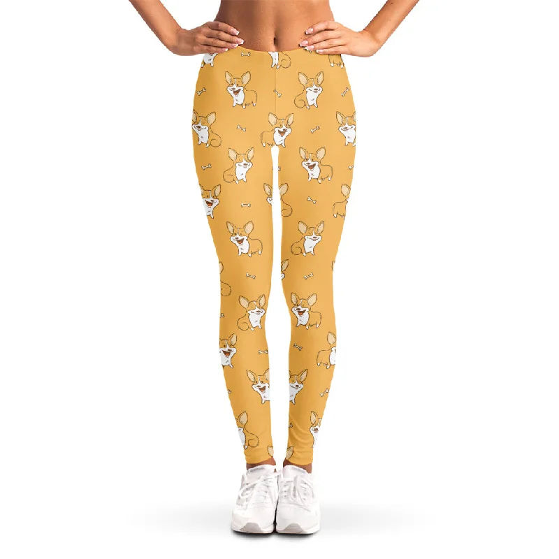 Savings Galore Little Corgi Pattern Print Women's Leggings