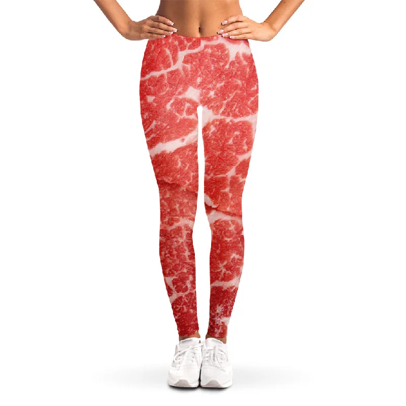 Hurry In Meat Print Women's Leggings