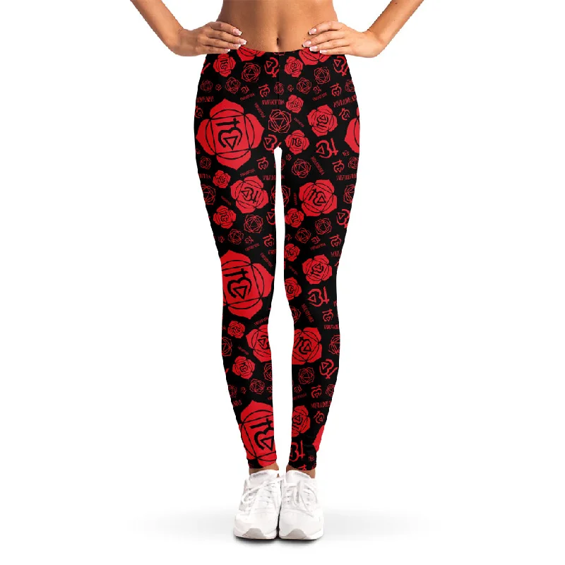 Price Cut Muladhara Chakra Pattern Print Women's Leggings