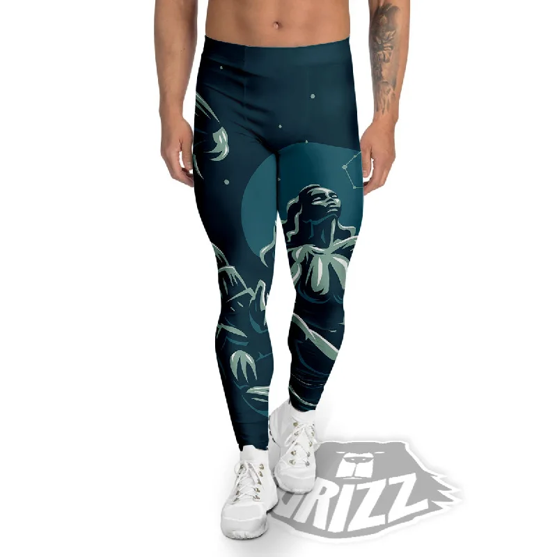 Extra Savings Scorpio Sign Astrology Print Men's Leggings