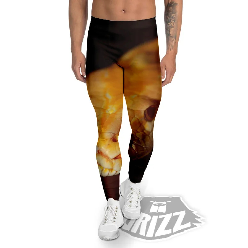 Deal Frenzy Snake Albino Print Men's Leggings