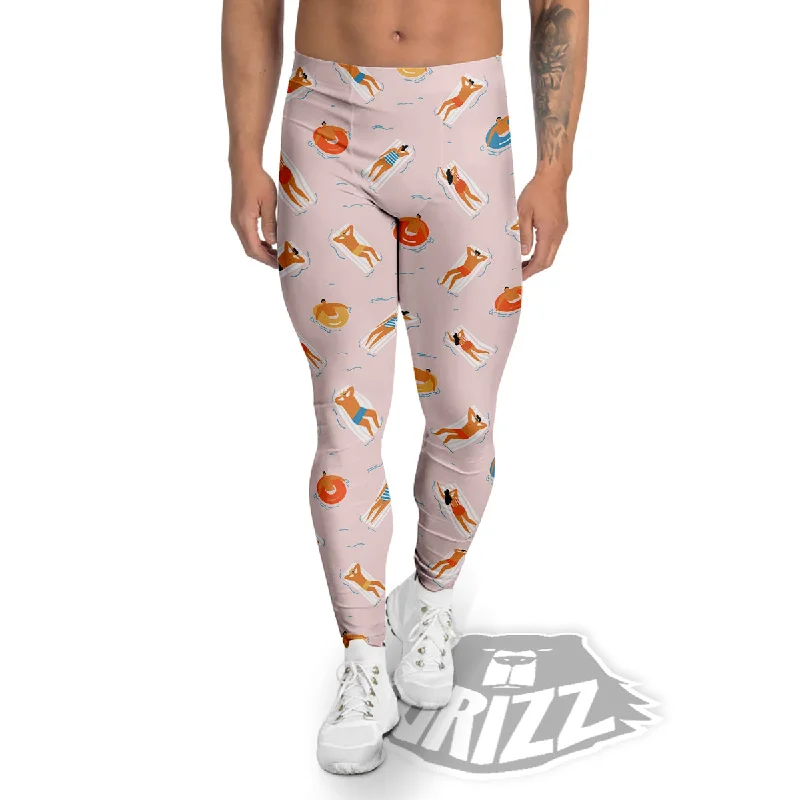 Price Rollback Summer Time Relixing Print Pattern Men's Leggings