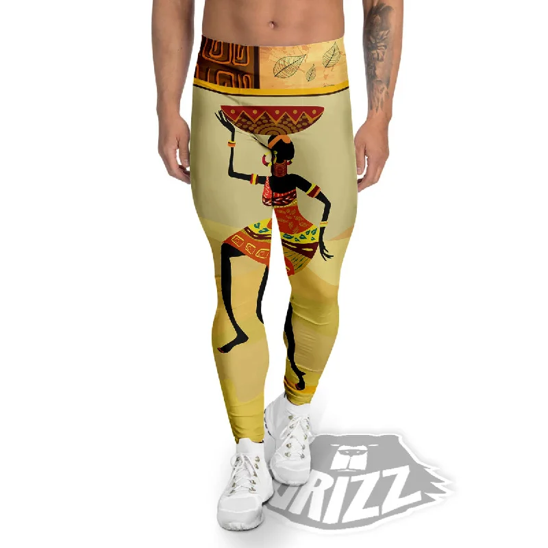 Early Access Tribal Inspired African Ethnic Print Men's Leggings