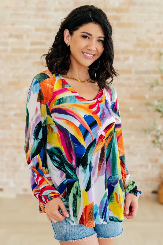 Best Bargains All Over The World Scoop Neck Blouse