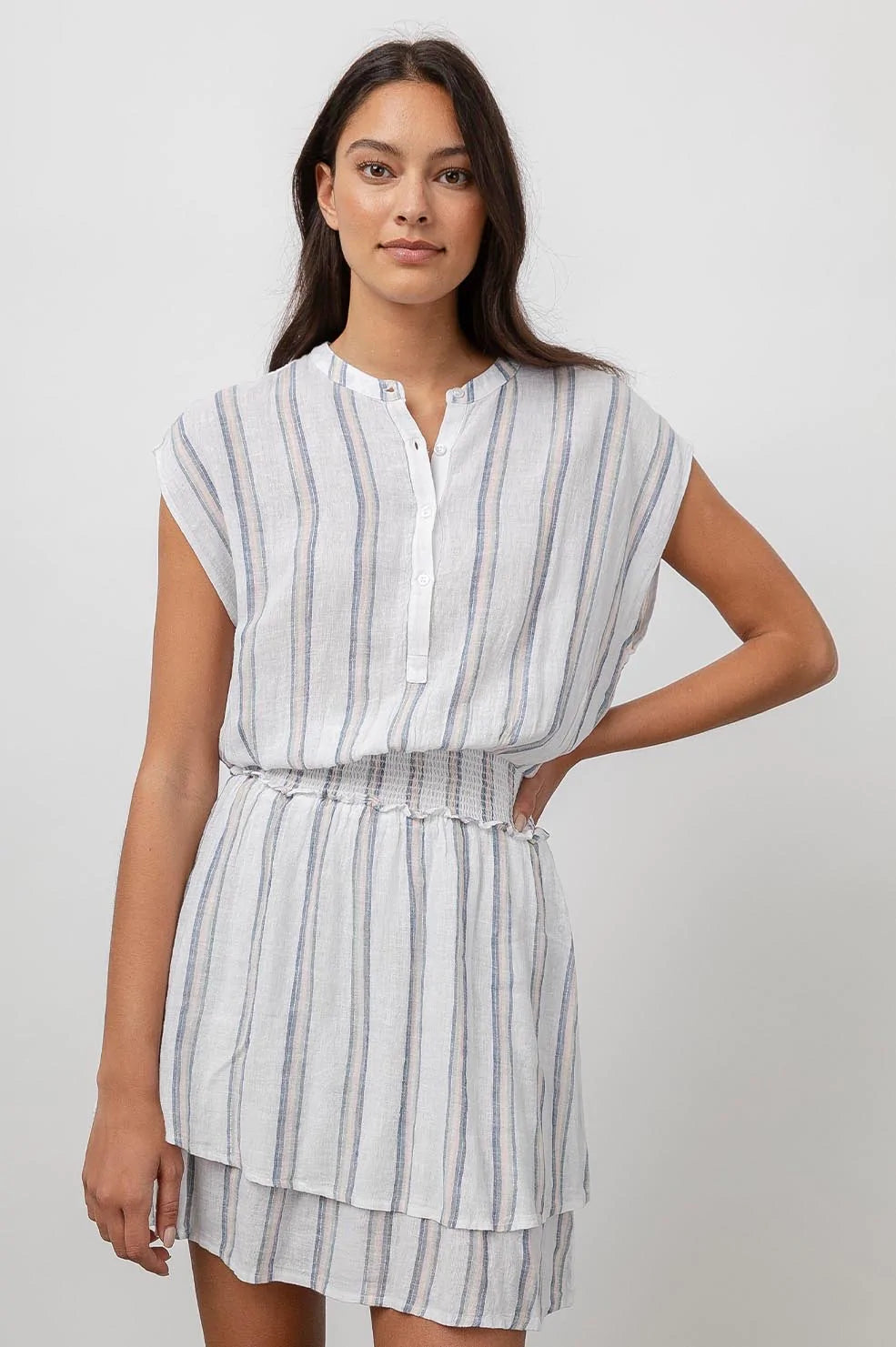 Limited Time ANGELINA DRESS - RYLAND STRIPE