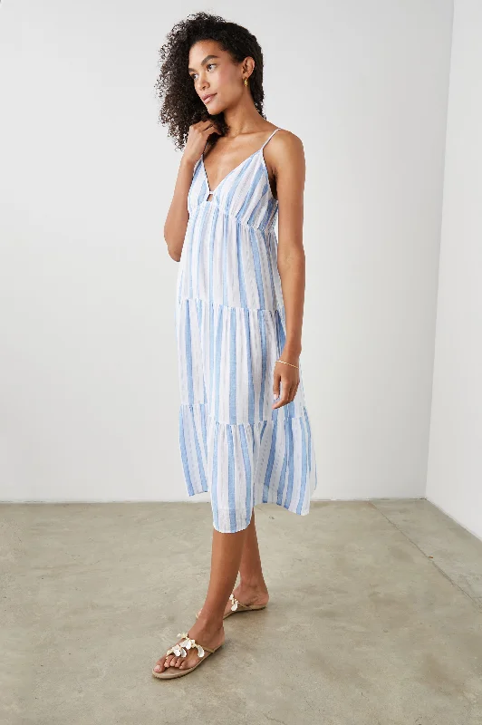 Midnight Sale AVRIL DRESS - GIBSON STRIPE