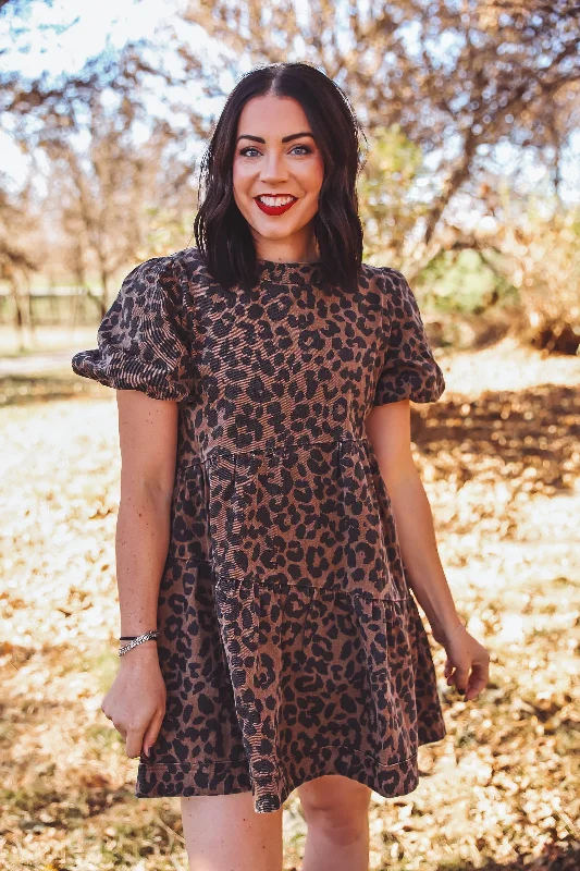 Deal of the Day Bailey Leopard Mini Dress