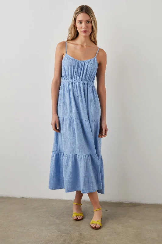 Don't Wait BLAKELY DRESS - VISTA BLUE
