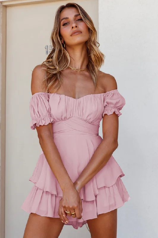 Don't Wait Boho Off Shoulder Romper