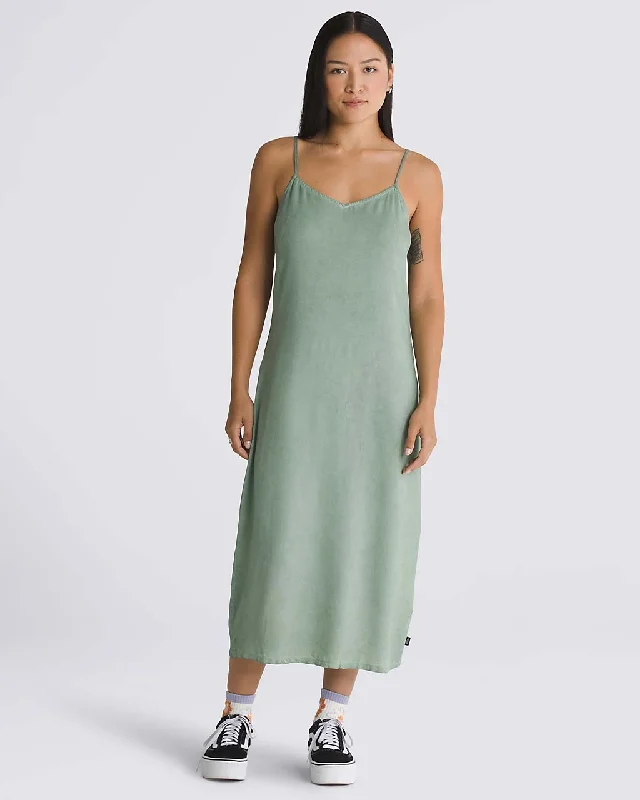 Members Only Campbell Slip Dress - Iceberg Green