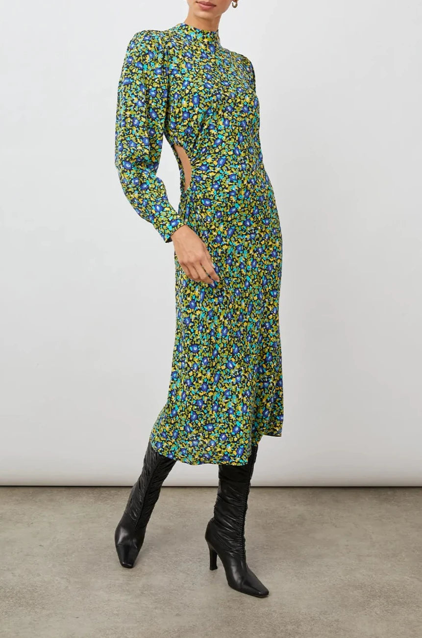 Quick Sale CARMEL DRESS - ABSTRACT GARDEN