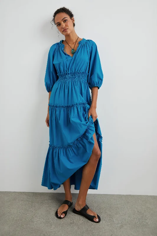 Price Blitz CATERINE DRESS - TURKISH TILE