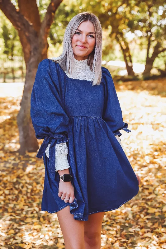 Seasonal Sale Cheyenne Denim Mini Dress