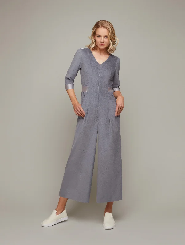 Grand Opening Sale COLONNADE | Tailored 3/4 Sleeve Jumpsuit