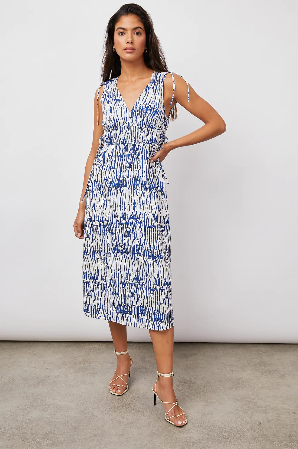 Super Deal CONSTANTINE DRESS - COBALT SHIBORI