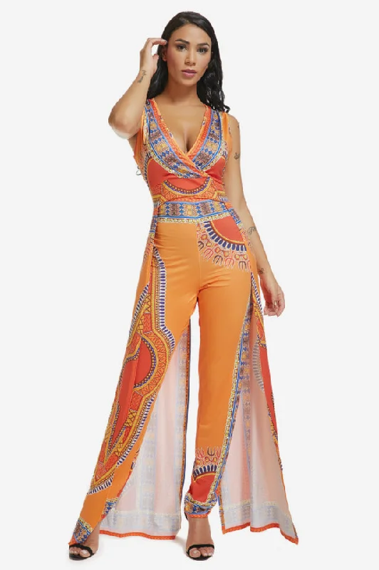 Midnight Sale Deep V-Neck Party Jumpsuit