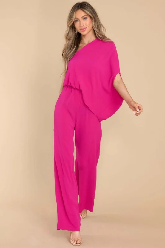 Final Clearance Dreaming Of New One Shoulder Jumpsuit