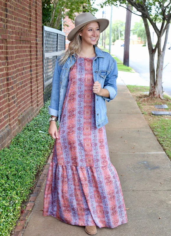Seasonal Sale Electric Snake Maxi Dress