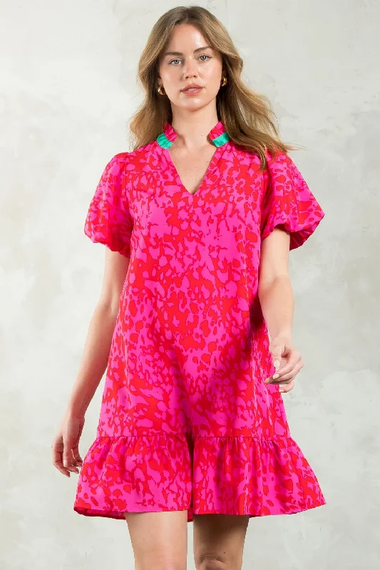 Deal Zone Everlong Color Contrasting Dress-THML