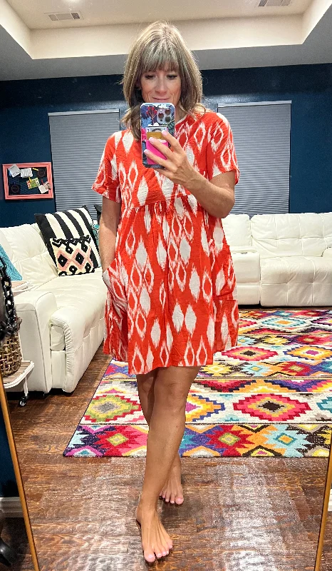 Limited Availability Pay Attention Printed Dress