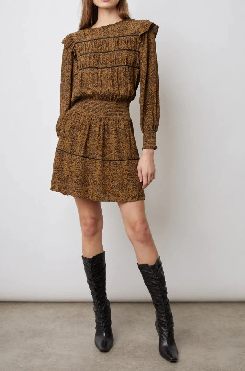 Savings Galore FAREN DRESS - SEPIA PYTHON