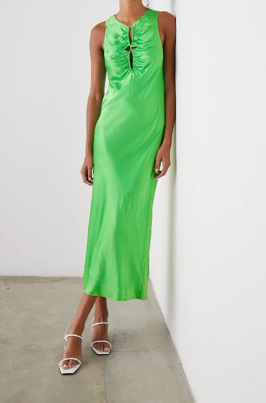 Seasonal Sale FIONA DRESS - VIBRANT GREEN