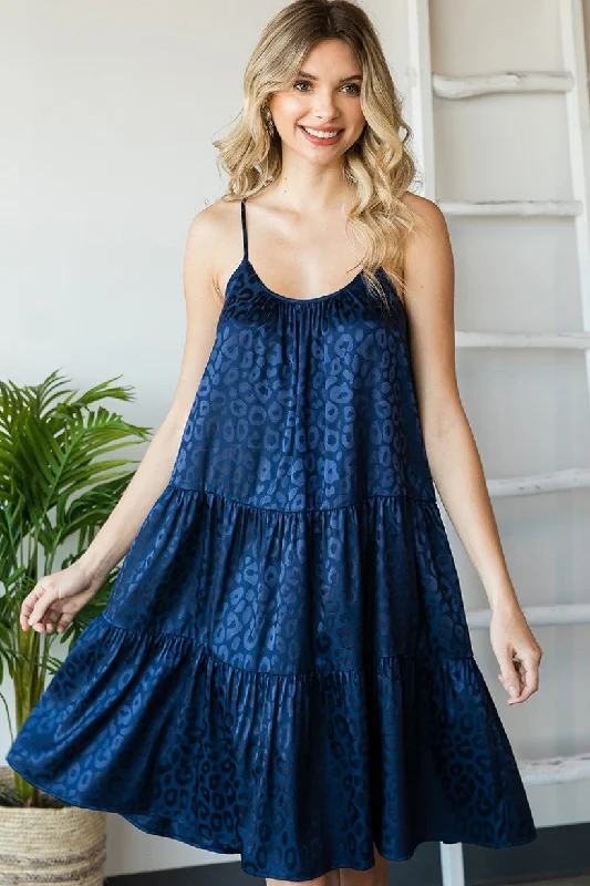 Price Reduction Float On Navy Midi Dress