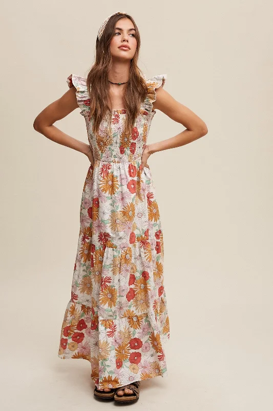Shop and Save FLOWER POWER MAXI DRESS