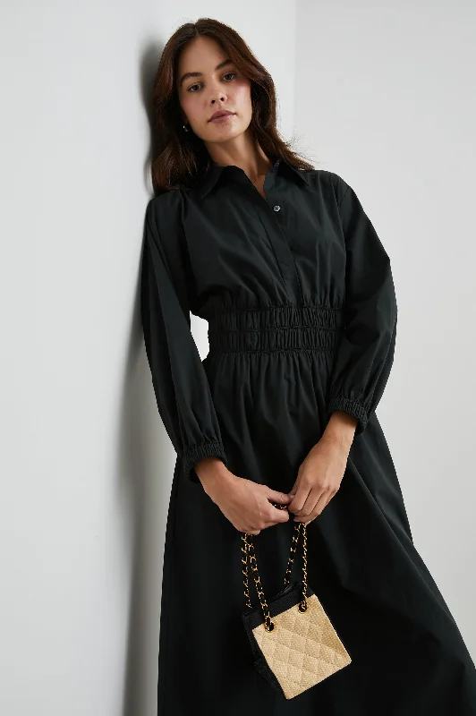 Online Only FRAYA DRESS - BLACK