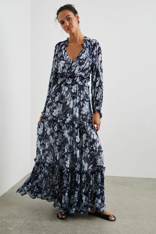 Lowest Prices FREDERICA DRESS - INDIGO BLOSSOMS