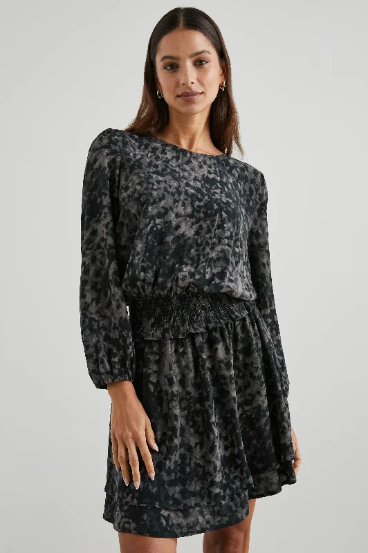 Special Price INEZ DRESS - CHARCOAL TORTOISE