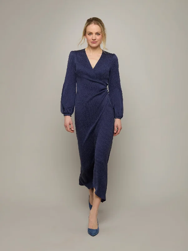 Price Rollback IRIS | Silk Midi Wrap Dress