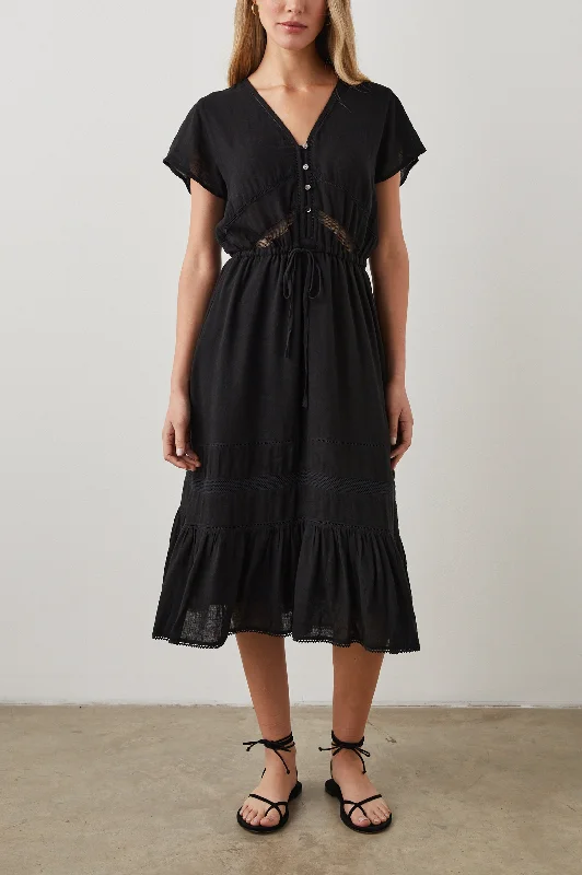 Super Sale KIKI DRESS - BLACK LACE DETAIL