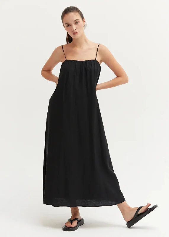 Huge Discounts Lana Bubble Midi Dress - Black