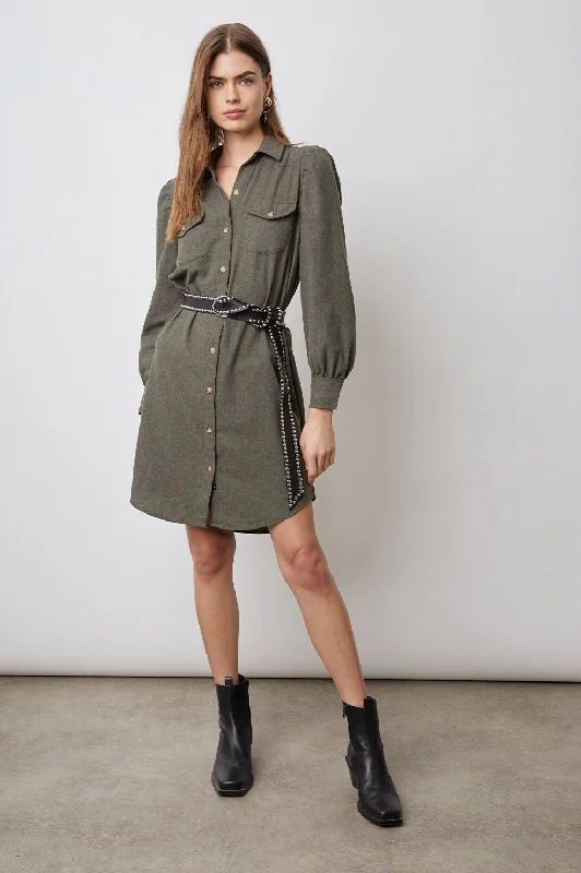 Big Savings LEONA DRESS - HUNTER GREEN