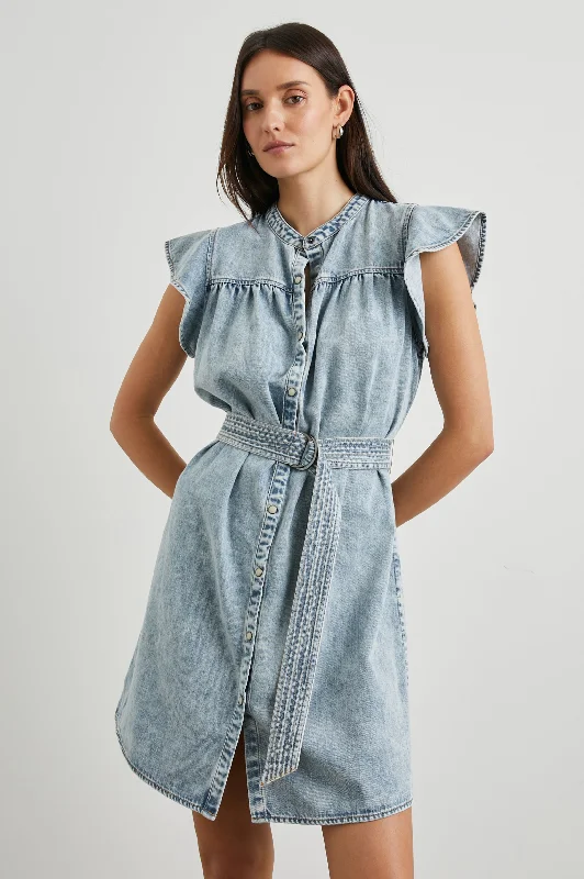 Don't Wait LETTA DRESS - FADED INDIGO