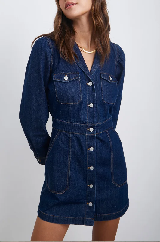 Final Sale LISETTE DRESS - RAW DENIM