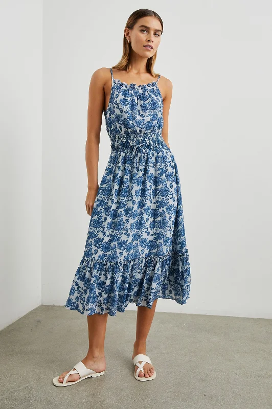 Sale Event MAGDALENE DRESS - CHAMBRAY FLORAL