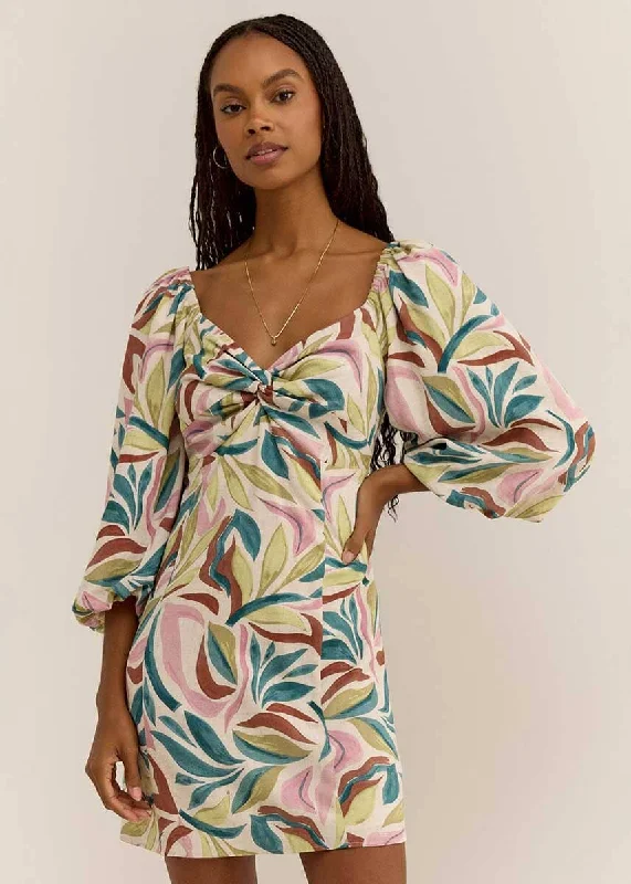 Low Prices Mirani Safari Mini Dress - Flax