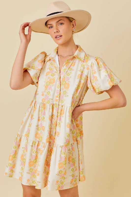Customer Appreciation Sale MILLIE Multi Floral Baby Doll Dress