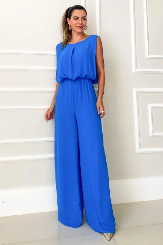 Low Prices Palazzo Strapy Cut Detail Jumpsuit