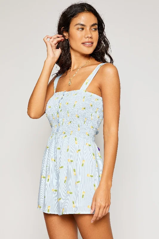 New Deals Pina Colada Smocked Romper