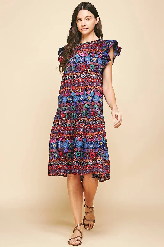 Stock Clearance Blissful Song Floral Dress