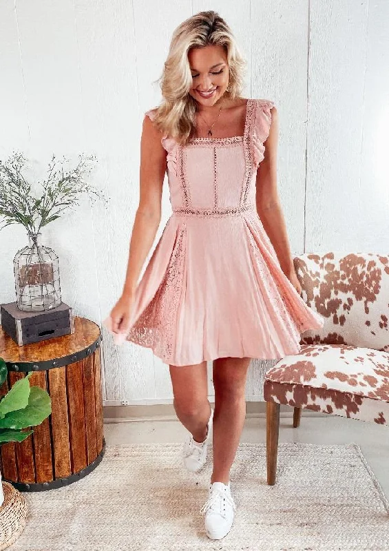 Value Deals Remi Ruffle Pink Dress