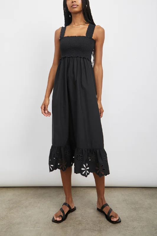 Closeout RUMI DRESS - BLACK EYELET
