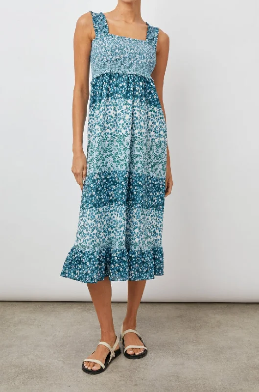 Seasonal Sale RUMI DRESS - STRIPED FLORAL
