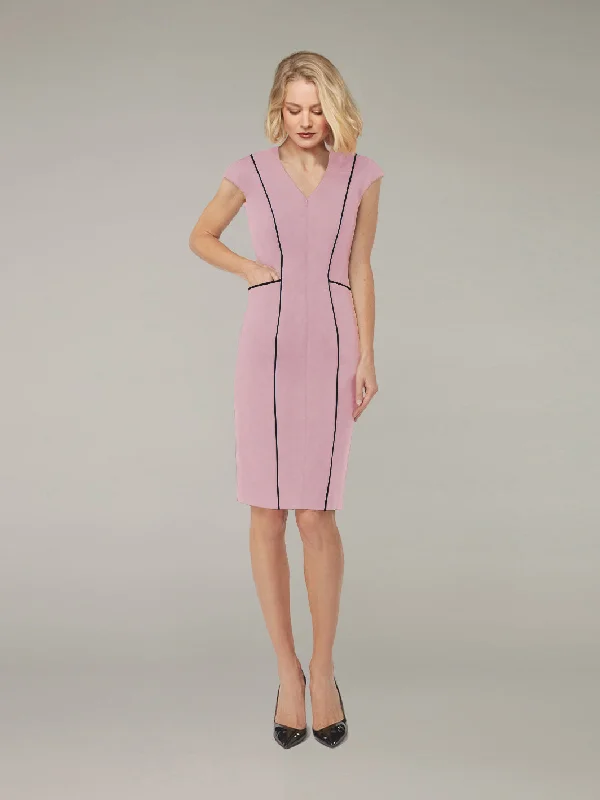 Warehouse Sale SAGE | Hourglass Punto Dress | Peony