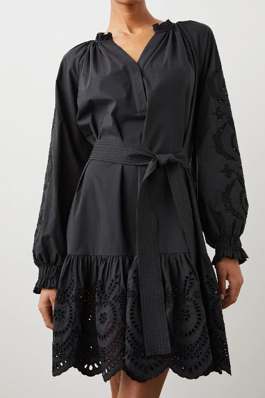One-DAY Sale SAYLOR DRESS - BLACK EYELET