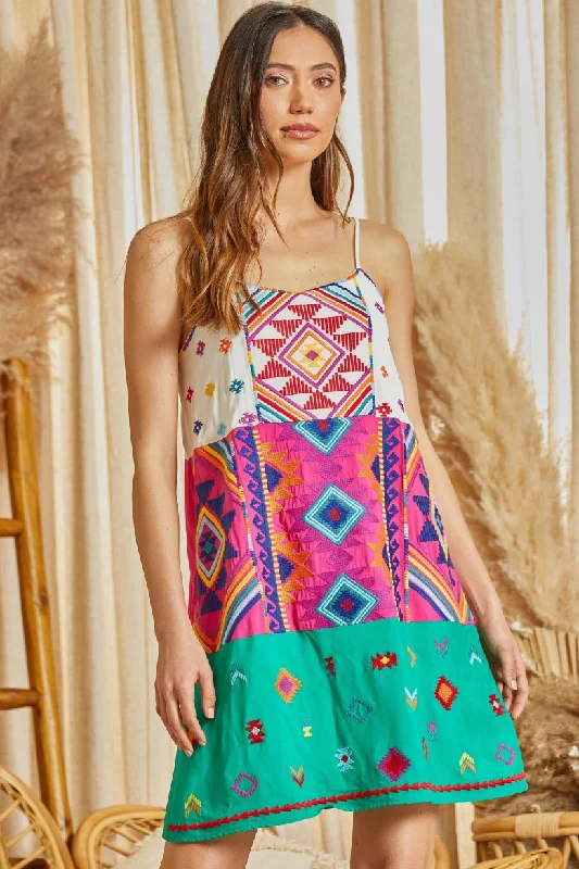 New Arrival Shiny Penny Embroidered Dress